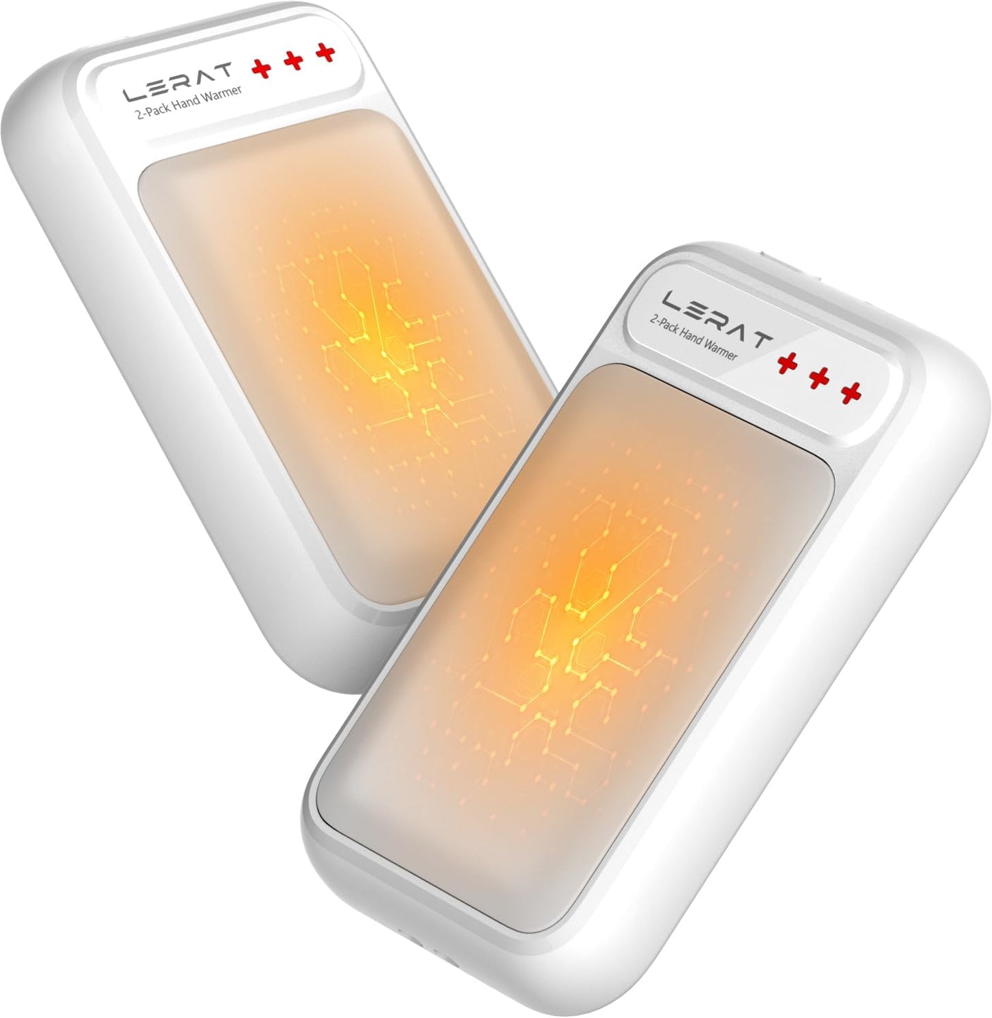 Hand Warmers Rechargeable 2 Pack, Electric Hand Warmers, Fast Heating, Portable Pocket Heater, 2 in 1 Quick Charge Hand Warmer for Outdoor Indoor, Warmer Gift for Christmas, Golf, Camping
