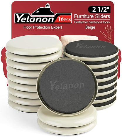 Furniture Sliders, 20pcs-3 1/2” Furniture Sliders for Carpet, Furniture Pads Hardwoods Floors, Heavy Duty Furniture Movers Sliders, Reusable Furniture Moving Pads, Floor Protectors for Carpet