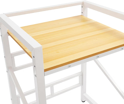 Washer Dryer Stacking Rack Stand, 25.6" Wide Over the Washer and Dryer Storage Shelf, Heavy Duty Washing Machine Shelf with Height Adjustable Shelves for Laundry Room, Bathroom, 661lbs Load Capacity