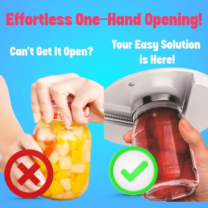 Under Cabinet Jar Openers for Weak Hands, Jar Opener for Seniors, Arthritis One Handed Gadget & Bottle Opener, Essential Kitchen Gadgets for Home Assistance Heavy-Duty Grip Tool for All Jar Sizes