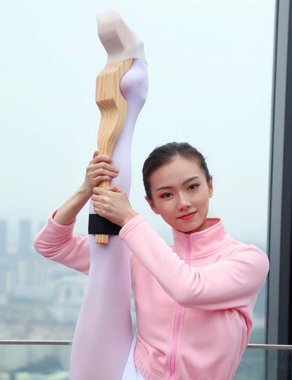 Daydance Kids Women Ballet Foot Stretcher Wooden Arch Enhancer Set with Resitance Bands, for Ballet, Gymnastics, Yoga