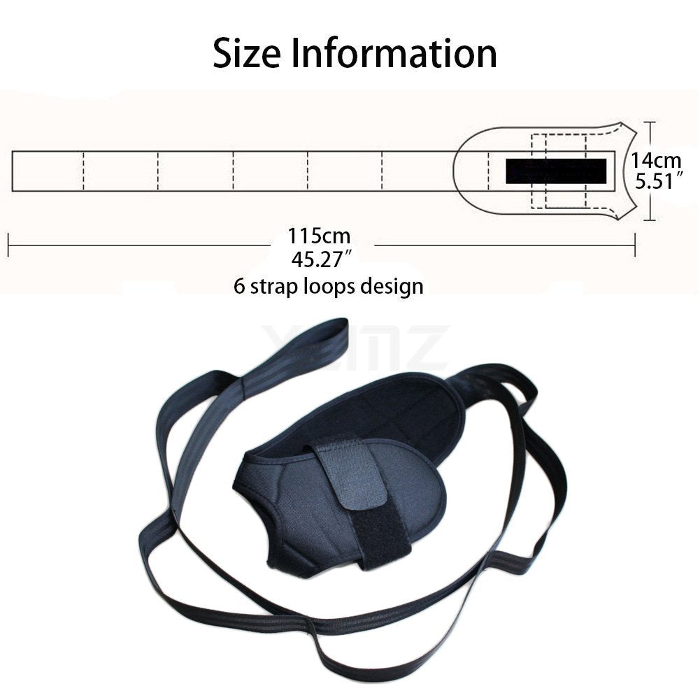 Foot and Calf Stretcher for Plantar Fasciitis, Achilles Tendonitis, Heel Spurs, Drop Foot, Leg Hamstring Stretcher Ankle Stretch Bands, Yoga Stretching Strap for Improve Strength, Pain Relief (1)