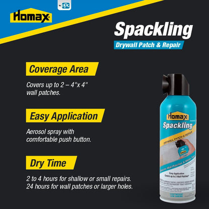 Homax 41072026734 Drywall Patch and Repair Kit, 4"x4" Wall Patch