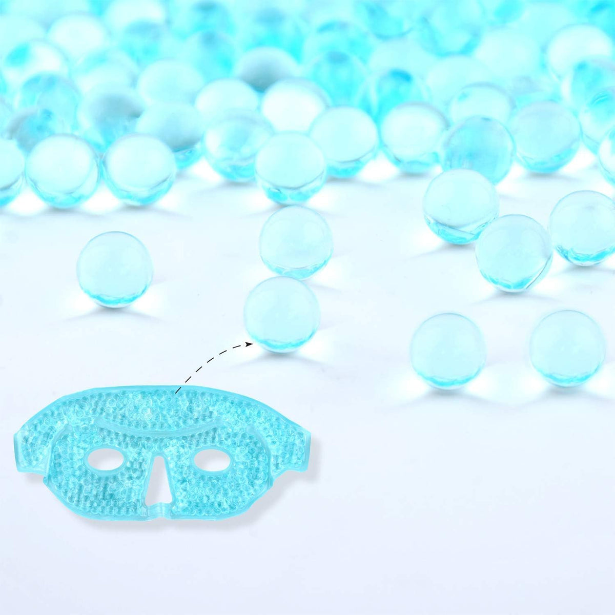 Ice Face Eye Mask for Woman Man,Hot or Cold Gel Face Ice Mask Reusable