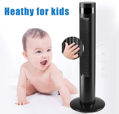 Antarctic Star Tower Fan 85°Oscillating Fan Quiet Cooling 12H Timer Remote Control Bladeless Electric 3 Speeds Wind 3 Modes, 42INCH, PINK