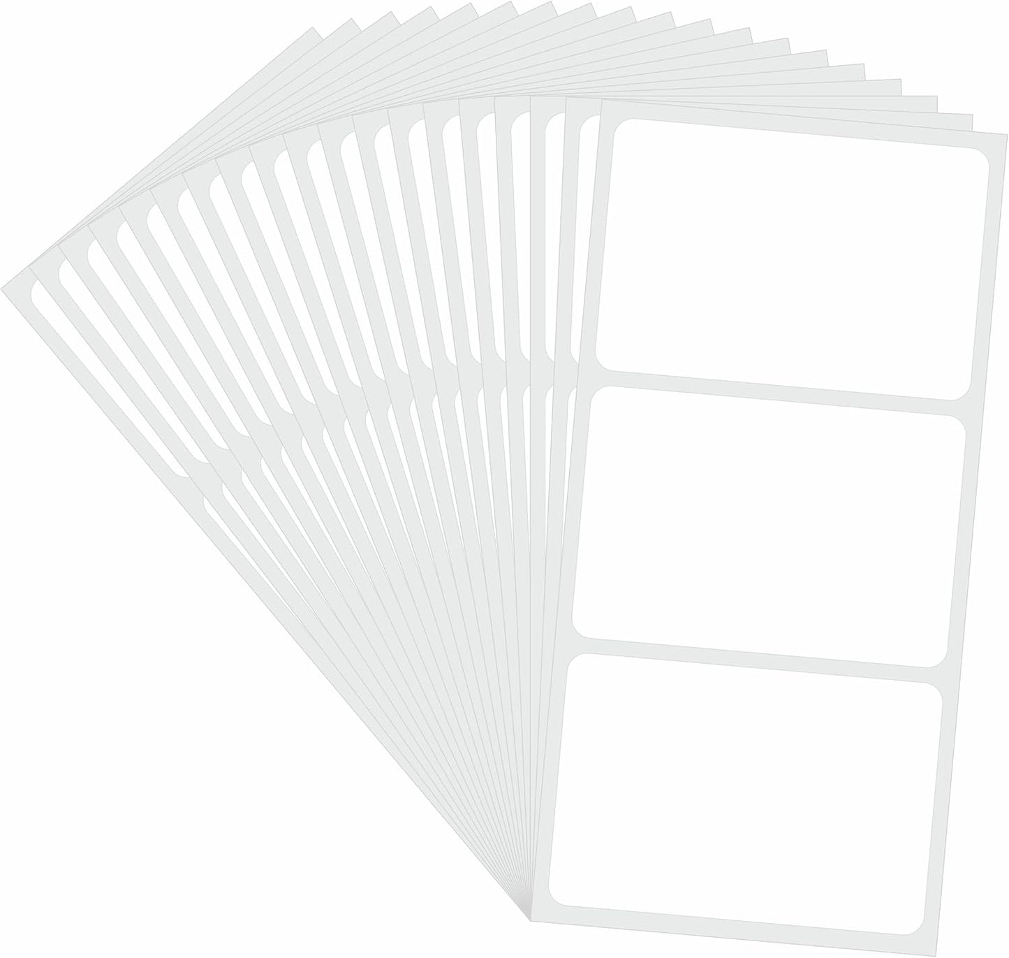 Hybsk 60 PCS Rectangle Removable Labels for Jars Containers Pantry Stickers- No Messy Residue After Use with Easy Write Surface (2 x 3 inch)