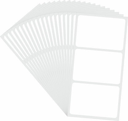 Hybsk 60 PCS Rectangle Removable Labels for Jars Containers Pantry Stickers- No Messy Residue After Use with Easy Write Surface (2 x 3 inch)