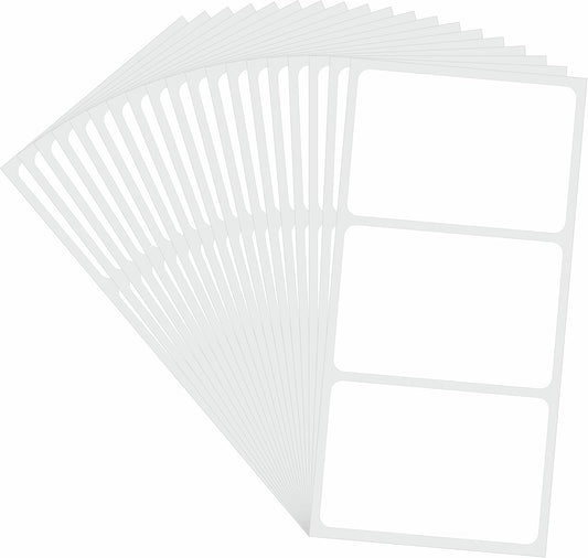 Hybsk 60 PCS Rectangle Removable Labels for Jars Containers Pantry Stickers- No Messy Residue After Use with Easy Write Surface (2 x 3 inch)