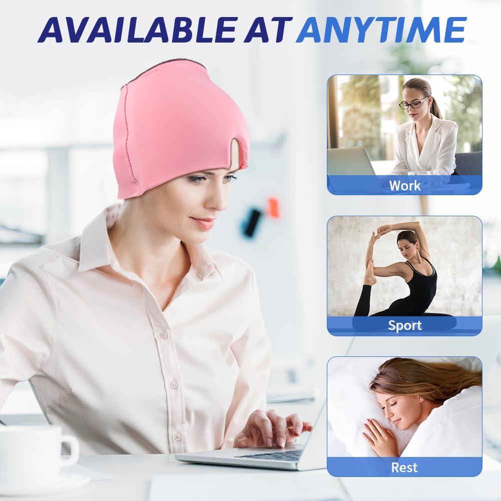 Migraine Relief Cap, Soothing Headache Ice Face Mask Products