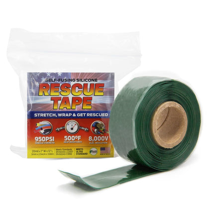 Bond It Rescue Tape, Self-Fusing Silicone for Emergency Plumbing, Pipe & Hose Repair, Electrical Insulation, Waterproof, 950PSI, Made in USA, 1" x 12', Clear