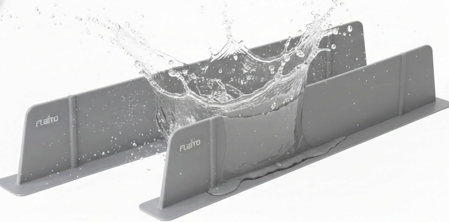 1 Pack Sink Splash Guard for Faucet, Kitchen Water Guard, Gray
