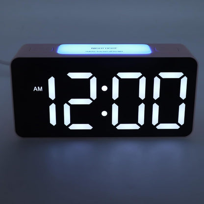 Extra Alarm Clock, Large LED Display Dual Alarm Clock with Bed Shaker, LED Digital Bed Shaking with Corded for Heavy Sleepers
