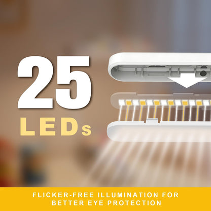 Rechargeable Kids Book Light, Cute Bookmark Reading Light for Kids, Dimmable Portable LED Book Light for Reading in Bed, Eye-Caring Bedtime Reading Lamp for Children & Travel, Brown