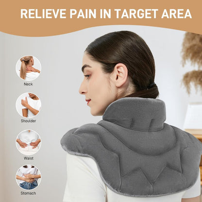 Microwave Heating Pad for Pain Relief, 8 x 18 Grey