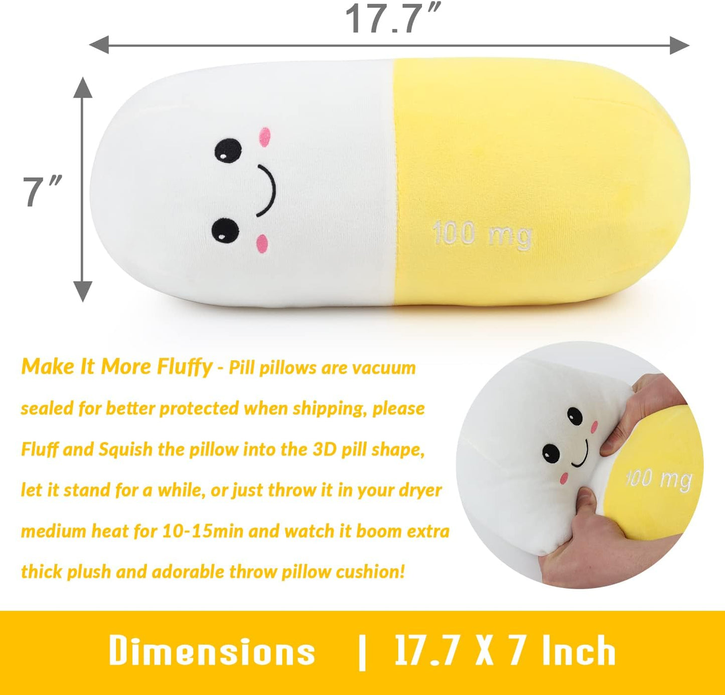 Cervical Neck Roll Pill Pillow, Cylinder Bolster Chill Pillows with Washable Cover, Round Neck Pillows Support for Bed Sleeping, Designed for Head, Neck, Lumbar, Legs Back and Yoga (Grey, M)