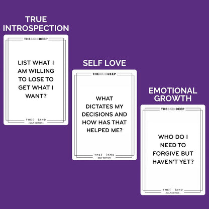 {THE AND} Self Love Edition - 199 Self Reflection Cards to Improve Self Awareness - Self Care Question Card Deck to Prompt Mindfulness & Meditation - Explore Identity for Women & Men By The Skin Deep
