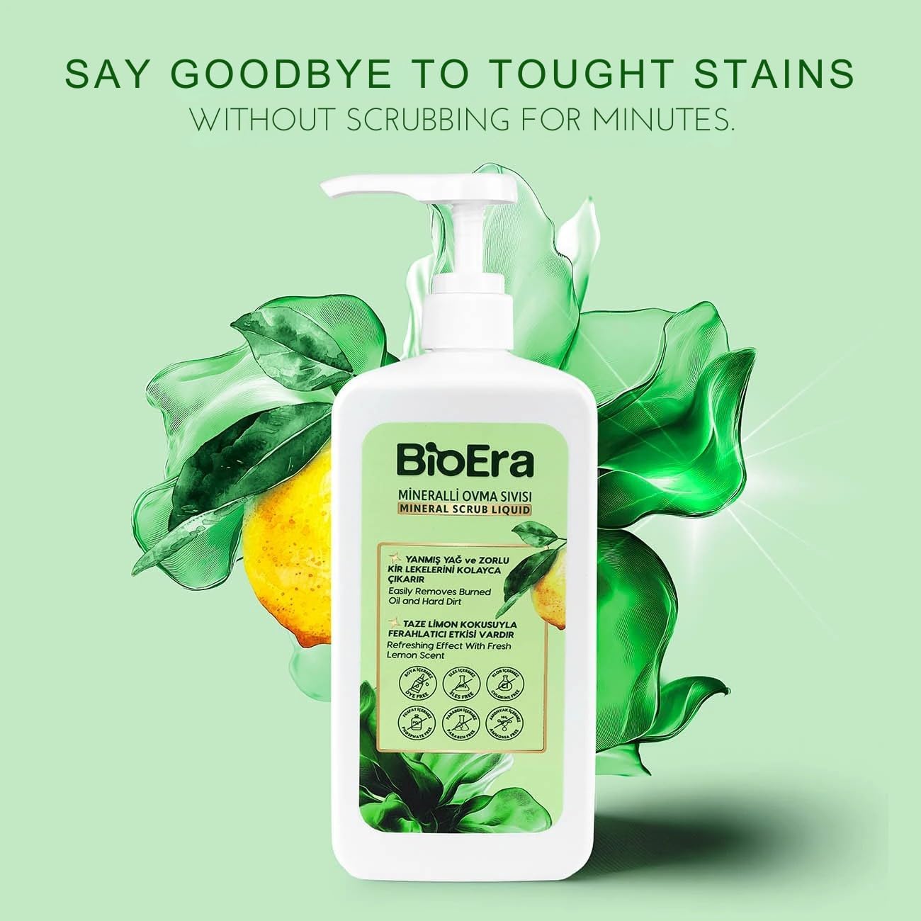 Plant-Derived Cream Cleaner, Cuts Grease, Gently Cleans with Baking Soda, Perfect for Ovens, Sinks, and Walls