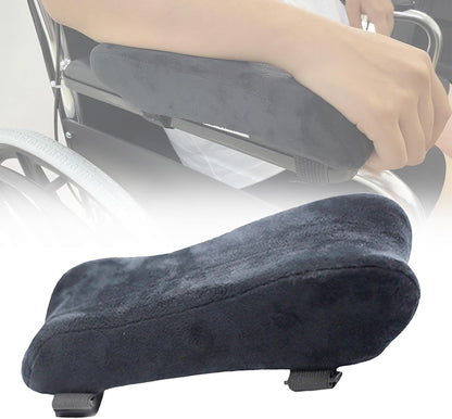 EDWERD Elderly Wheelchair Armrest Pad - Mobility Scooter Elbow Pillow Tray Soft Cushion Memory Foam Arm Stabilizer Accessories, 1PCS