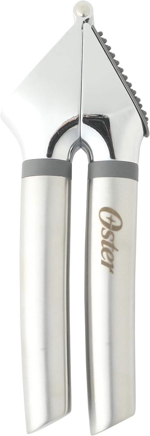Oster Chadswyck 8” Can Opener, Stainless Steel Manual Can Opener with Soft Grip Handles, Smooth Edge Cutting, Dishwasher Safe