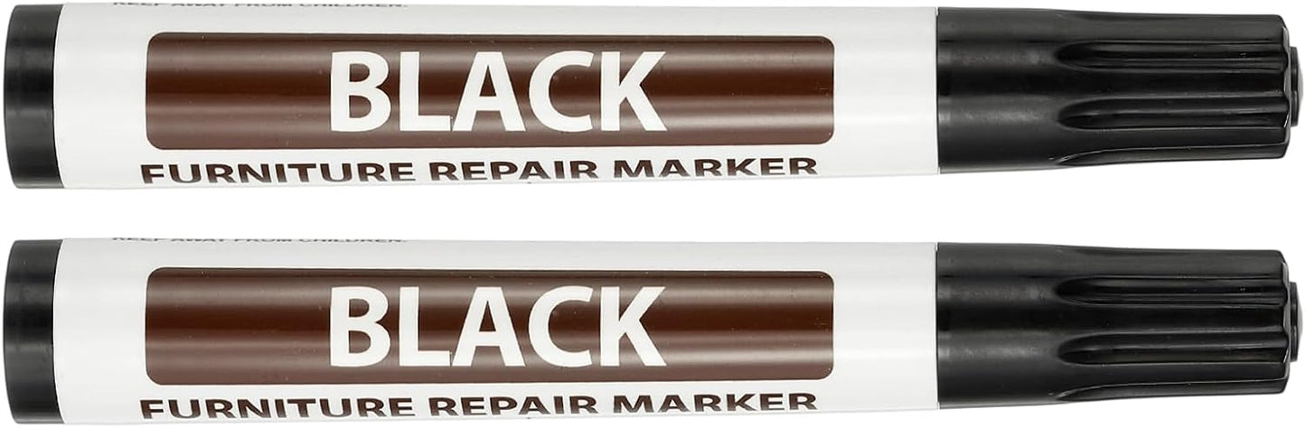 PATIKIL 2Pcs Furniture Markers Touch Up, Furniture Repair Kit Wood Markers for Scratches Wood Floor Holes Tables, White