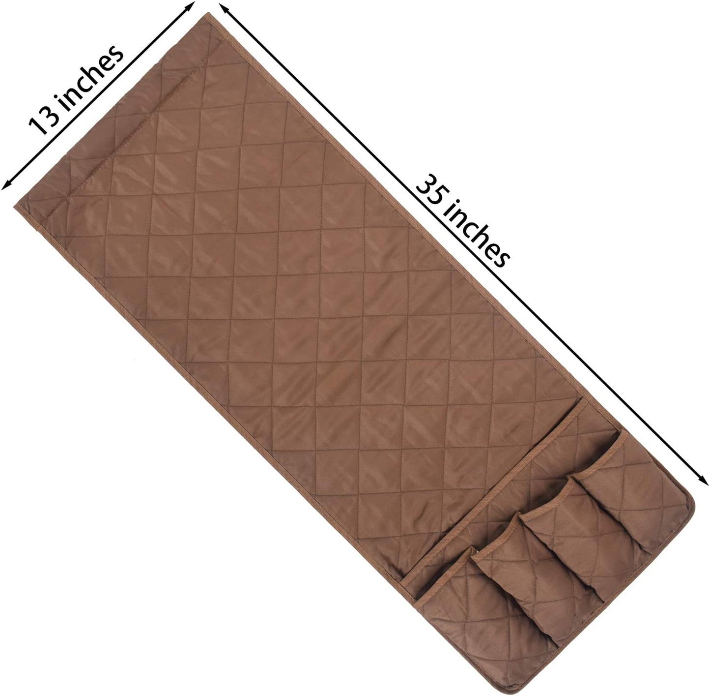 5 Pockets Remote Control Holder, Magazine Rack, Space Saver Organizer, Draped Over Sofa, Couch, Recliner Armrest