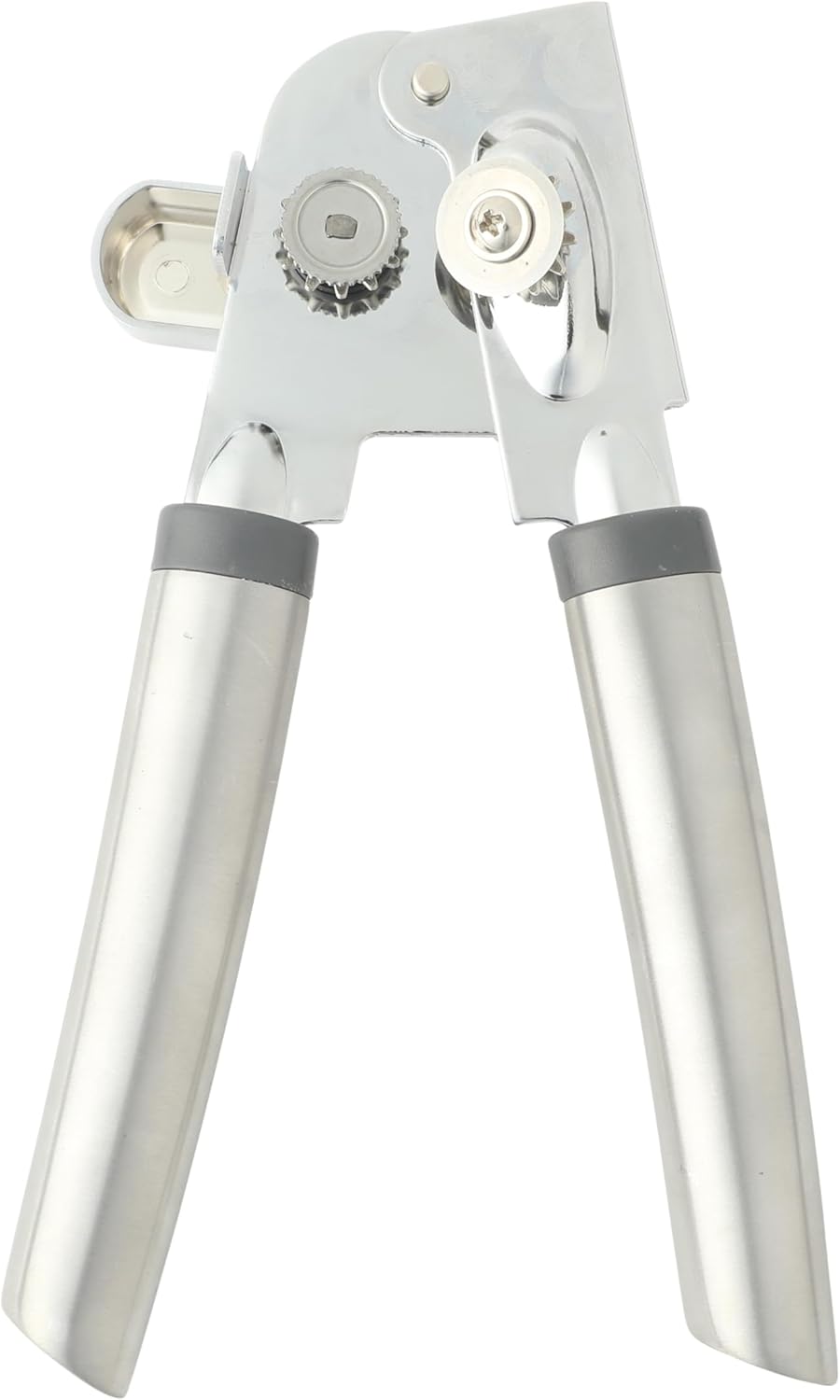 Oster Chadswyck 8” Can Opener, Stainless Steel Manual Can Opener with Soft Grip Handles, Smooth Edge Cutting, Dishwasher Safe