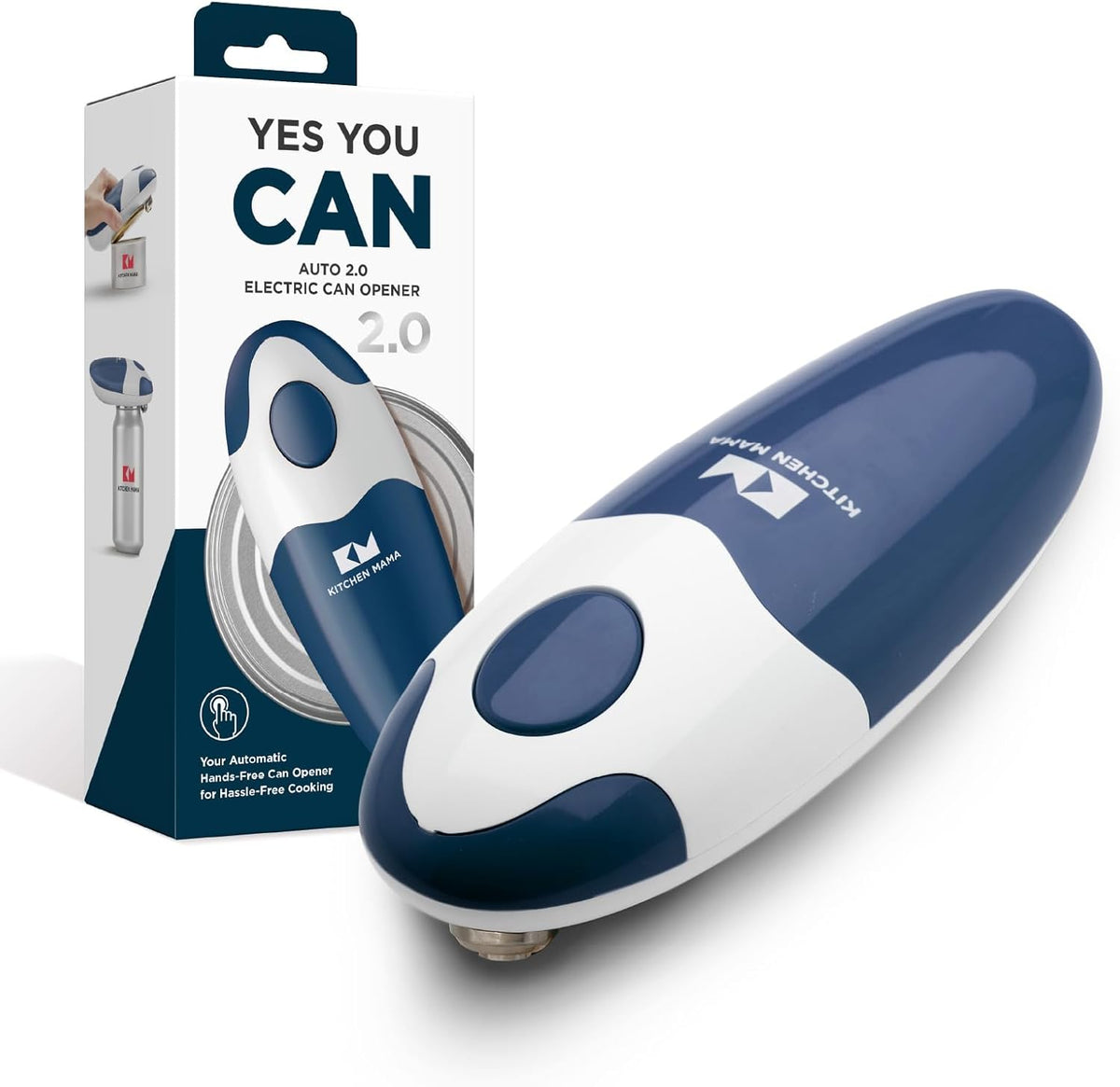 Kitchen Mama Auto 2.0 Electric Can Opener, Navy Blue