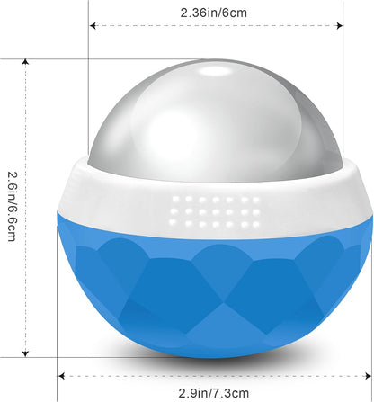 Coolrunner Cold Massage Roller Ball, Cryosphere Cold Massage Ball- Heat Therapy & Cold Therapy Relief with Cold Gel Core- Helps with Muscles Recovery and Inflammation for Shoulders, Neck (Black Blue) | Heat Therapy & Cold Therapy Relief, Helps with