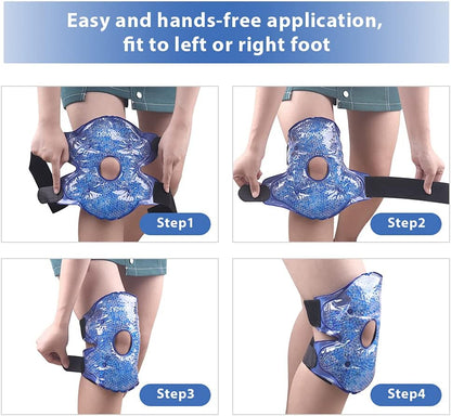 NEWGO Ice Pack for Knee Pain Relief, FSA Eligible, 2 Pack | Cold Therapy Relief, Soothes Knee Replacement Surgery Pain, Arthritis, Swelling, and Bruises