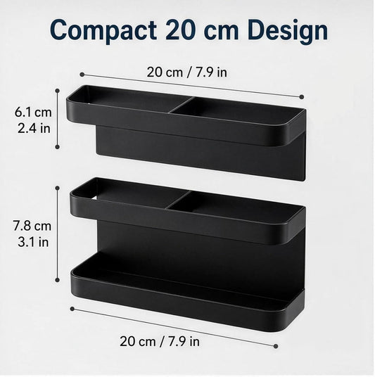 Metal Wall Mounted Umbrella Storage, Umbrella Holder for Entryway, Space Saving Wall Umbrella Rack with Built In Water Tray, Black Metal Umbrella Organizer for Home Office Foyer