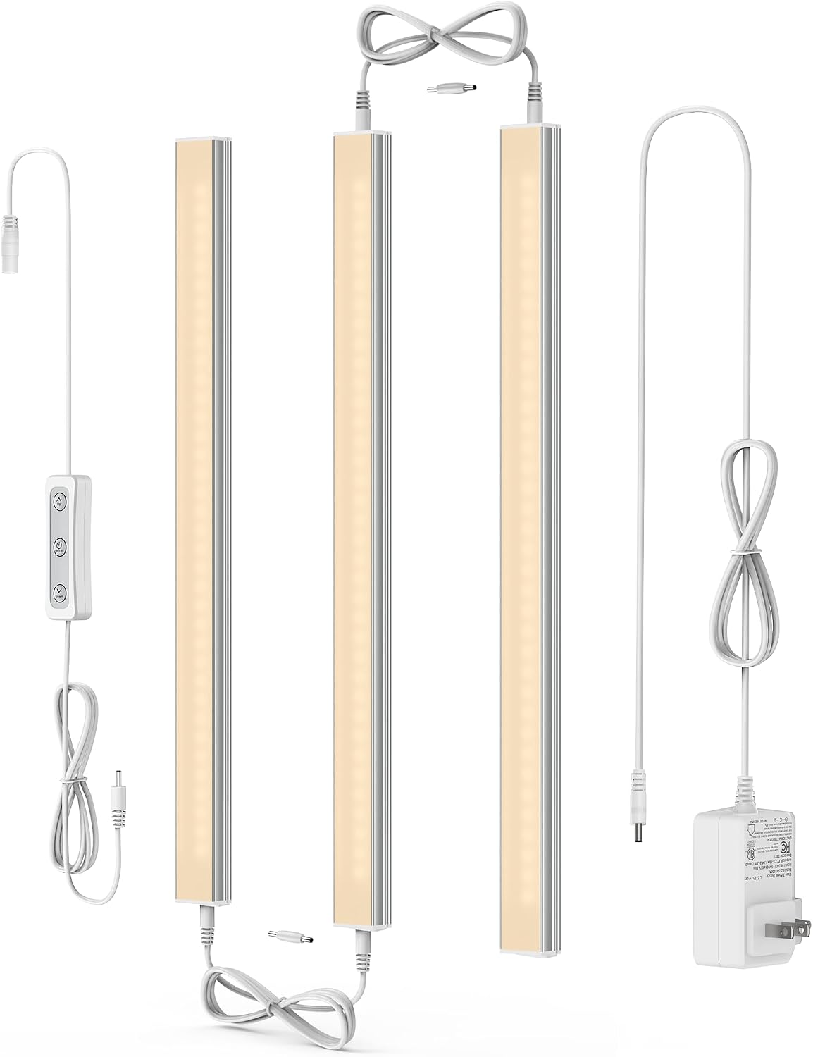 Motion Sensor Cabinet Lighting, 4500K Daylight, 3 Pack 12 inch Linkable