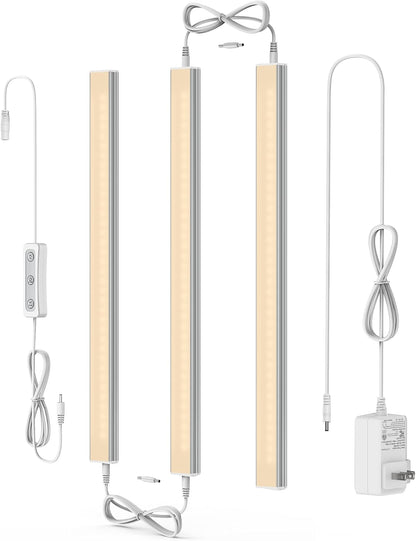Motion Sensor Cabinet Lighting, 4500K Daylight, 3 Pack 12 inch Linkable