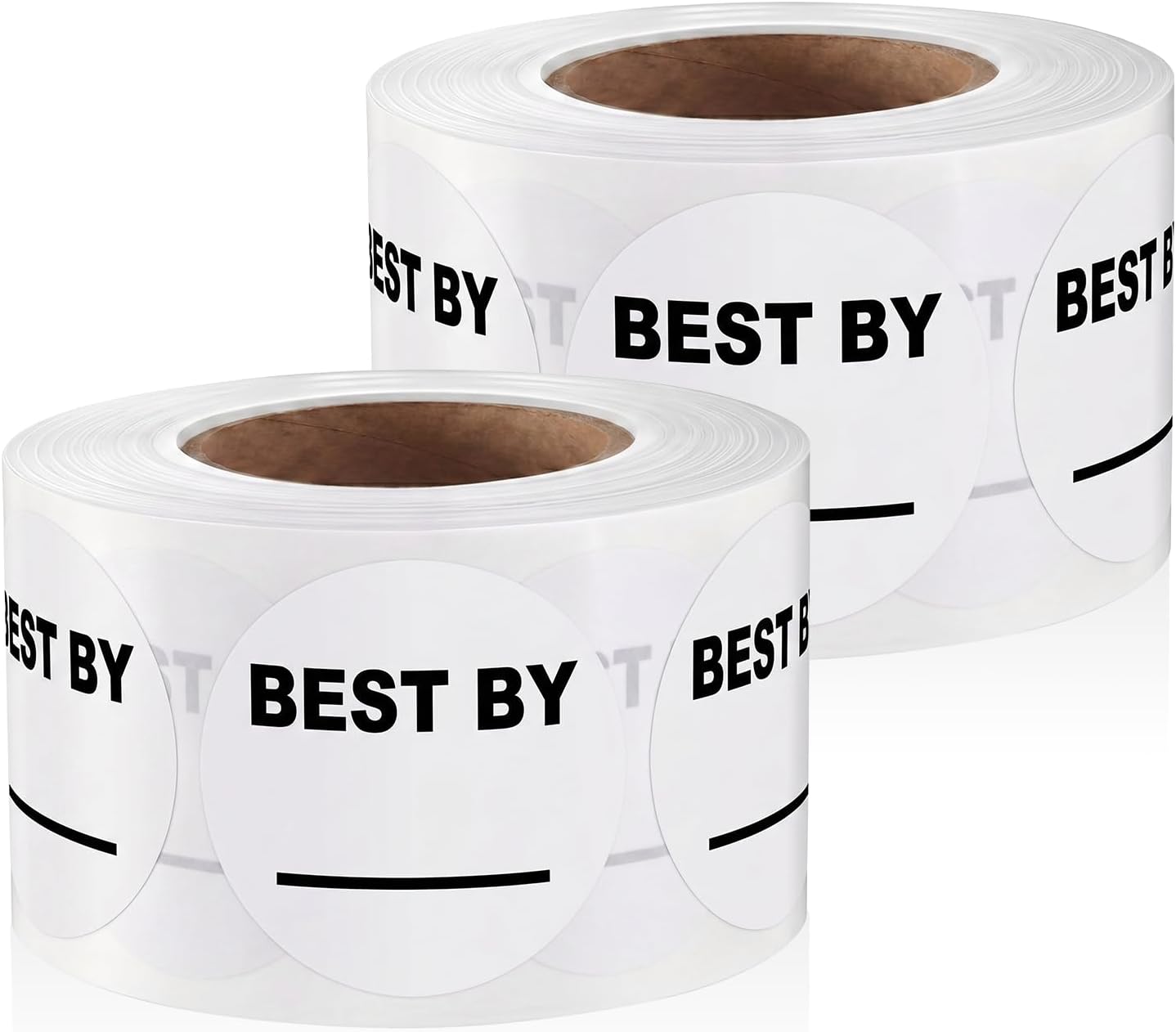 1000 Pcs Expiration Date Stickers - 1.5 Inch Small Food Labels for Marking Organizing Inventory, Food Container or Storage