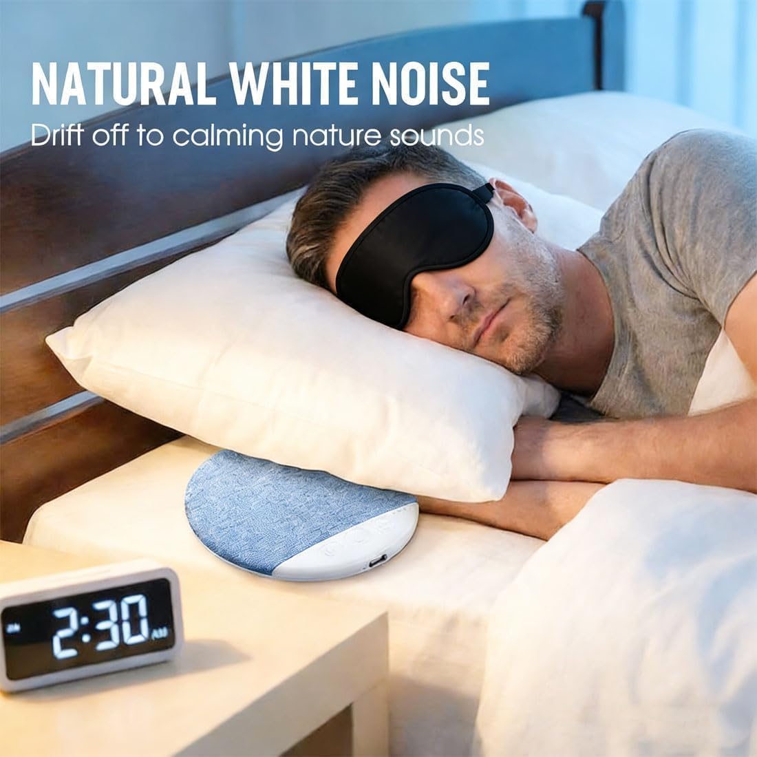 OYB Bluetooth Pillow Speaker, Mini Portable Under-Pillow SpeakerSoft Immersive Sound FieldWireless Under-Pillow speakerSuitable for (A)