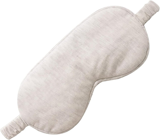 Eye Masks for Sleep, Beige Cotton Sleep Mask Lightweight and Comfortable Elastic Eye Mask for Nighttime Sleeping, Traveling Suitable for Men Women