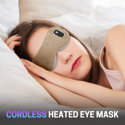 Aurya Heated Eye Mask for Dry Eyes, Cordless Warm Eye Mask, Relief Eye Irritated & Strained, Heated Mask for Blepharitis, Styes, Eye Relief, 8.85×3.35 in