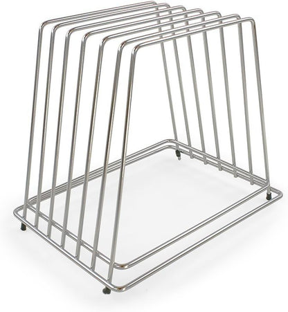 Commercial Cutting Board Rack, Fits 1" Thick Baking Pans and Sheets for Organizer - NSF Stainless Steel, Holds 6 Boards