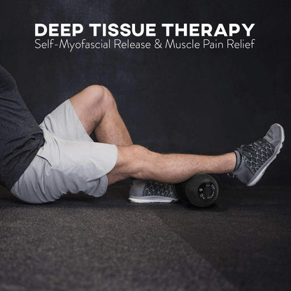 Vibrating Peanut Massage Ball, Deep Tissue, Black | Vibrating peanut, 4 intensity levels, Cordless & rechargeable, Auto shut-off, For neck, back & feet, Deep tissue relief