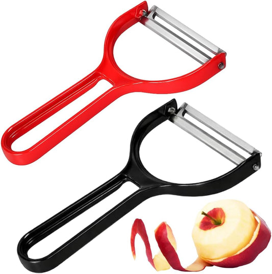 JapanBargain 3000, Japanese Peeler for Vegetable Fruit zucchini Potato, Wide Cabbage Peeler, Made in Japan, Assorted Color, 2-Pack
