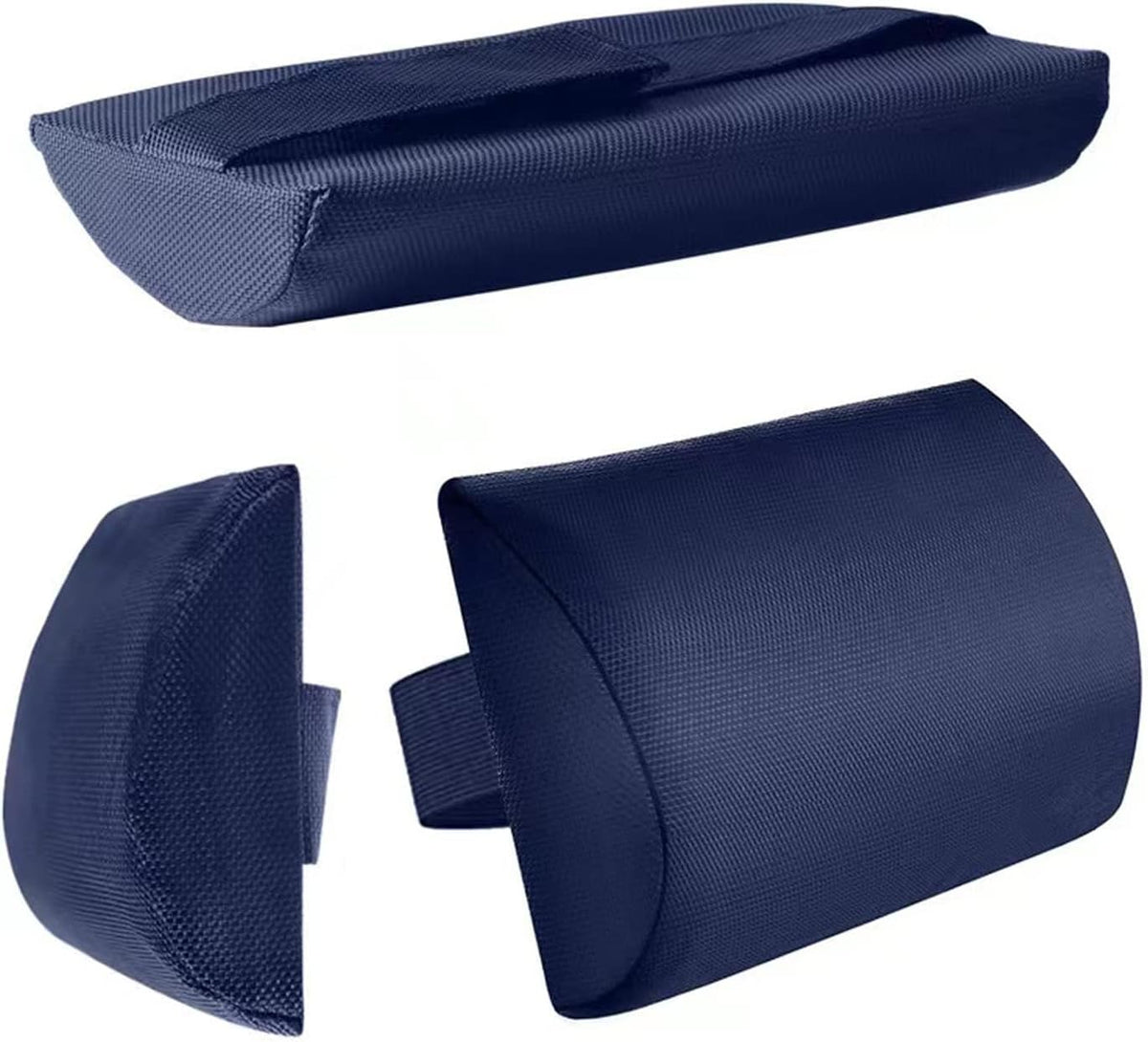 Zero Gravity Chair Set of 2 Replacement Pillow Headrest with Elastic Band, Universal Soft Removable Padded Cushion Head Pillow for Zero Gravity Lounge Chair, Folding Patio Lawn Recliner Chairs, Blue