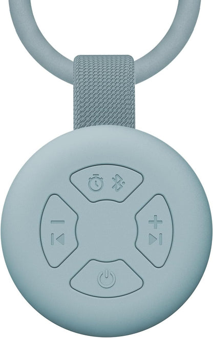 Portable Baby Sound Machine [White Noise for Babies Kids Adults][Supports Bluetooth Audio Playback][Timer Function][12 Soothing Sounds] 15 Hours Battery Life, Travel,Shower,Clips on Baby Stroller