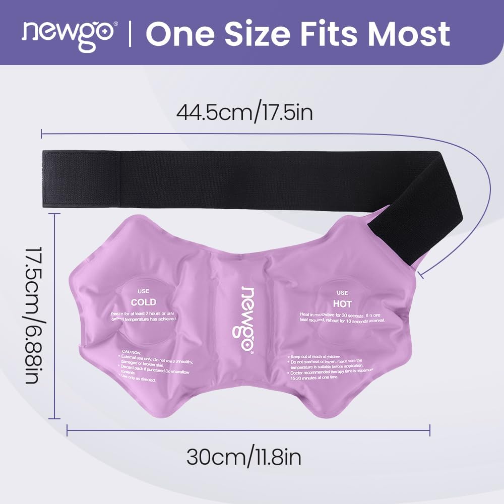 NEWGO Ankle Ice Wrap – Reusable Cold Pack for Swelling & Post-Surgery | Reusable Gel Ice Wrap for Ankle, Cold Therapy for Sprains, Swelling, and Post-surgery Recovery, Ideal for Ankle Injuries
