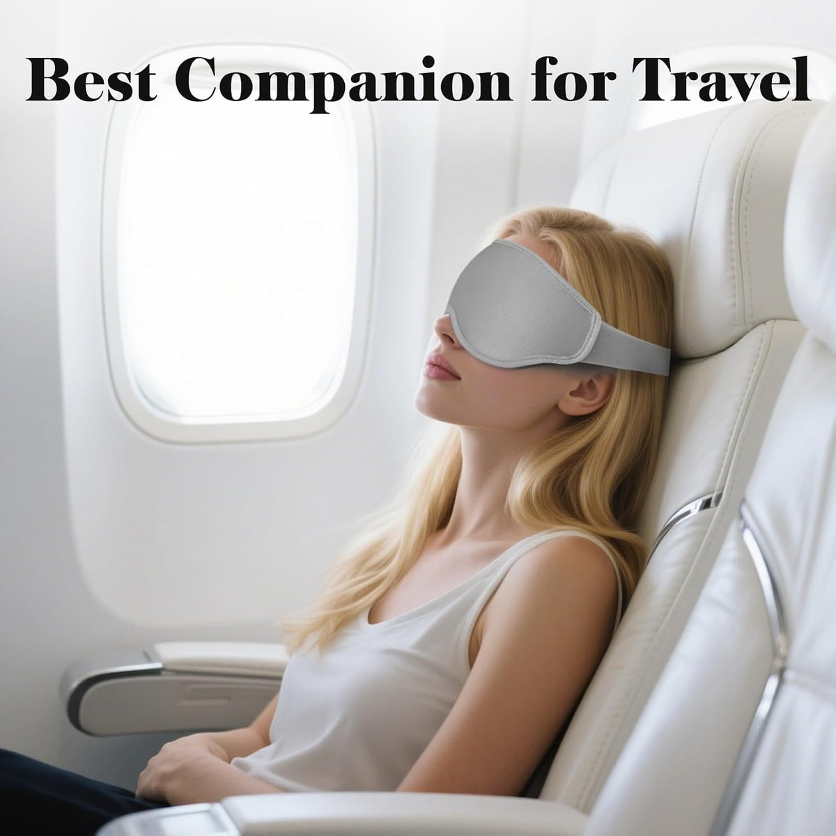 Fygrip 3D Eye Mask Sleep Mask for Men & Women, Black
