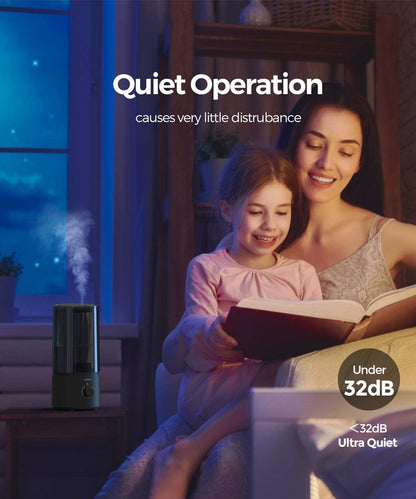 raydrop 1.7L Cool Mist Humidifier for Bedroom Nightstand