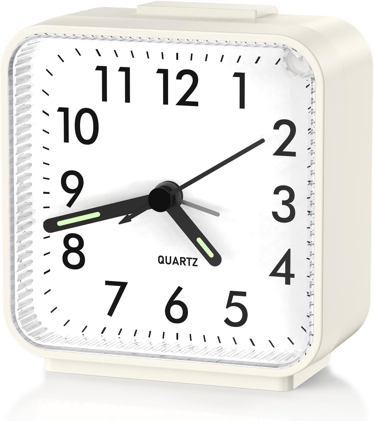 ORIA Analog Alarm Clock, Battery Operated Analog Travel Clock, Small Bedside Clock with Night Light, Snooze, Gradual Rise Alarm, for Bedroom, Office, Travel