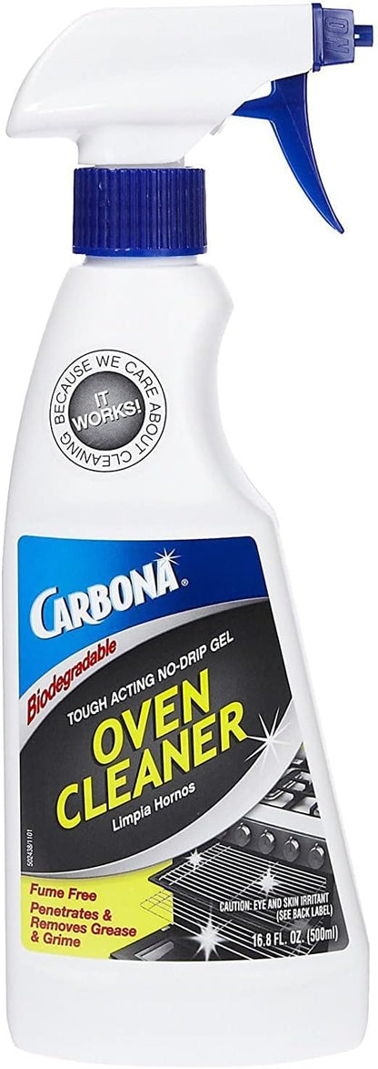 Carbona Oven Cleaner | Grease & Stain Fighting Formula | Odor Free | 16.8 Fl Oz Each, 1 Pack