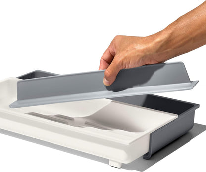 OXO Good Grips Kitchen, Compact Spice Drawer Organizer, White