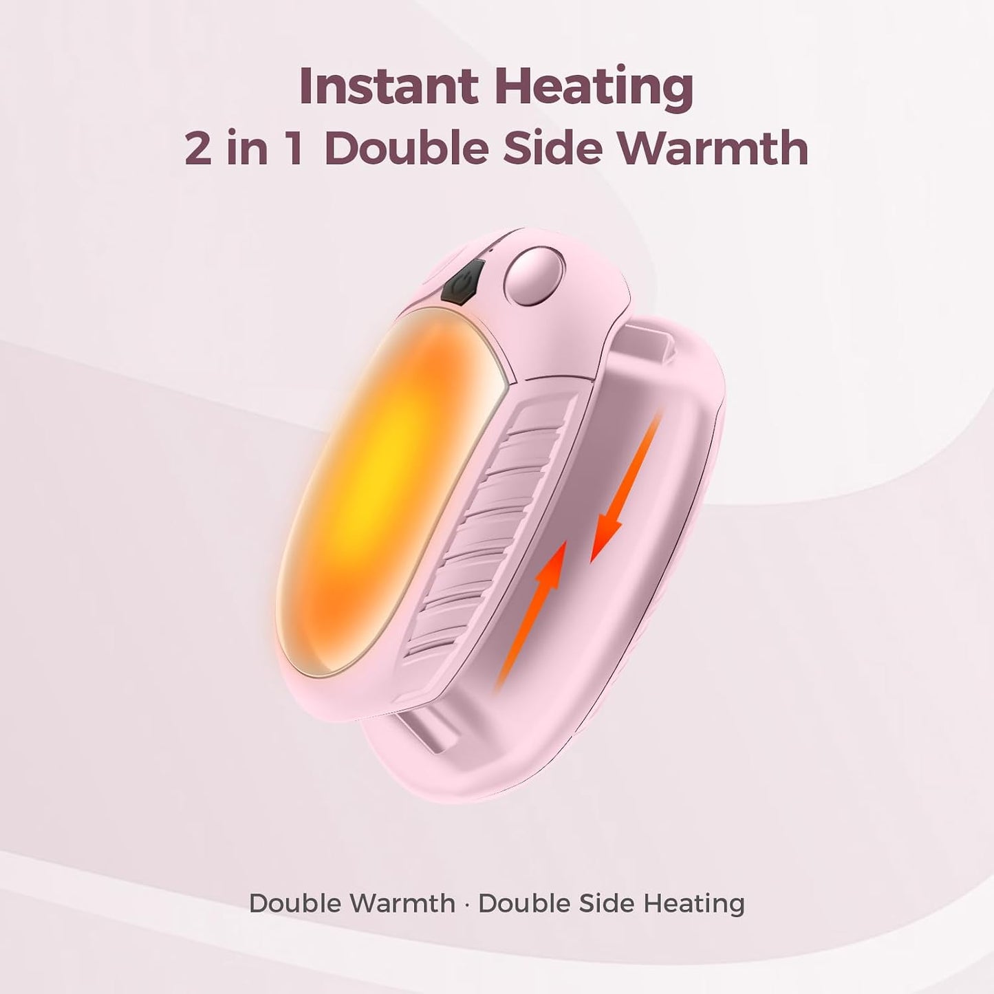 Classic Hand Warmers Rechargeable 2 Pack, AI Temperature Control Pocket Size Electric Handwarmers, Quick Charge Portable Hand Warmer Great Gift for Christmas Outdoors, Hunting, Golf, Camping