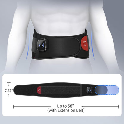 Comfytemp Cordless Portable Heating Pad with Massager for Lower Back FSA