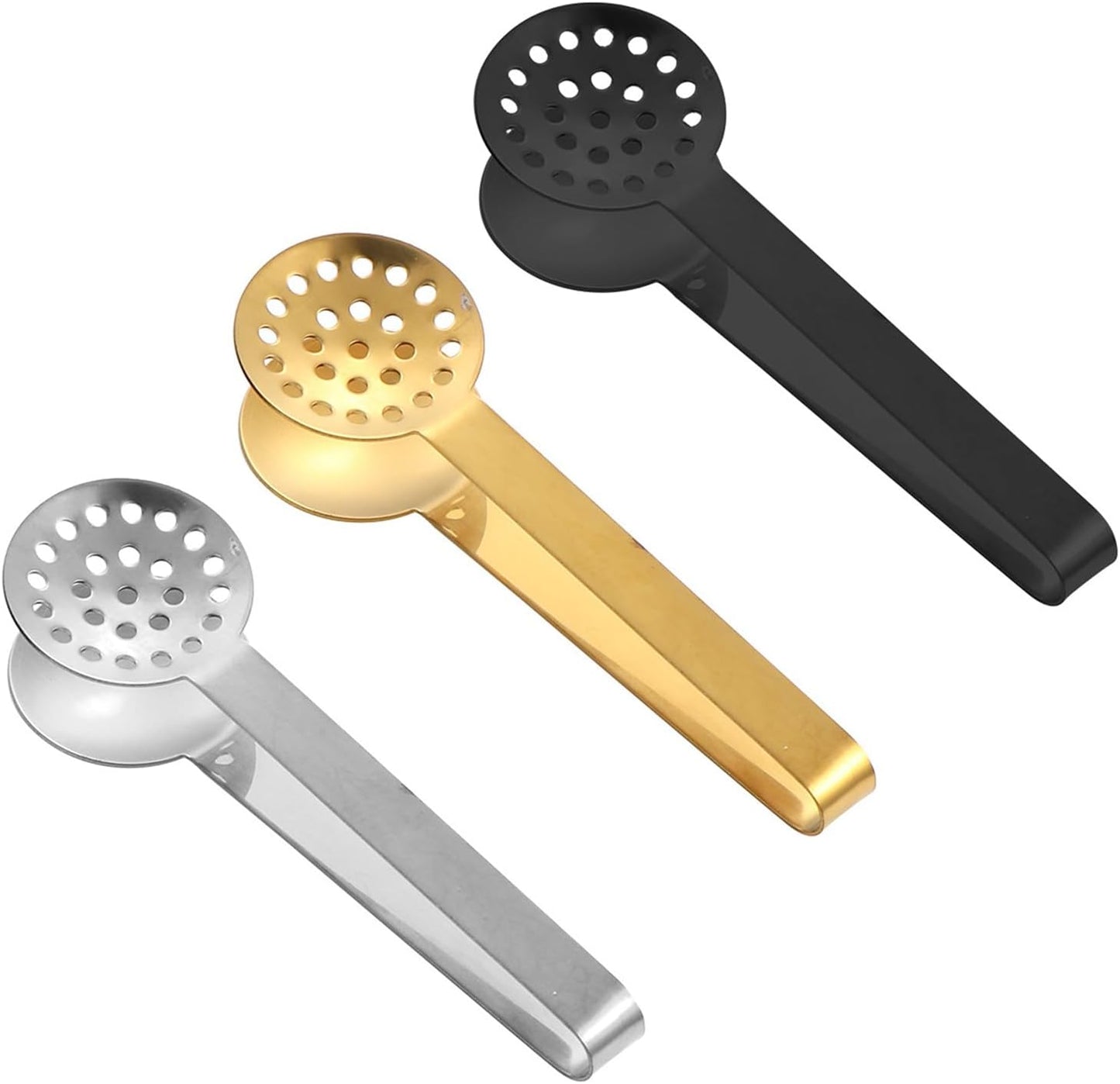 2Pieces Rusts Resistant Teas Bag Squeezer Clip Steel Teabag Strainer Tongs Gripper Tool for Home and Office Use Steel Teas Bag Dispenser